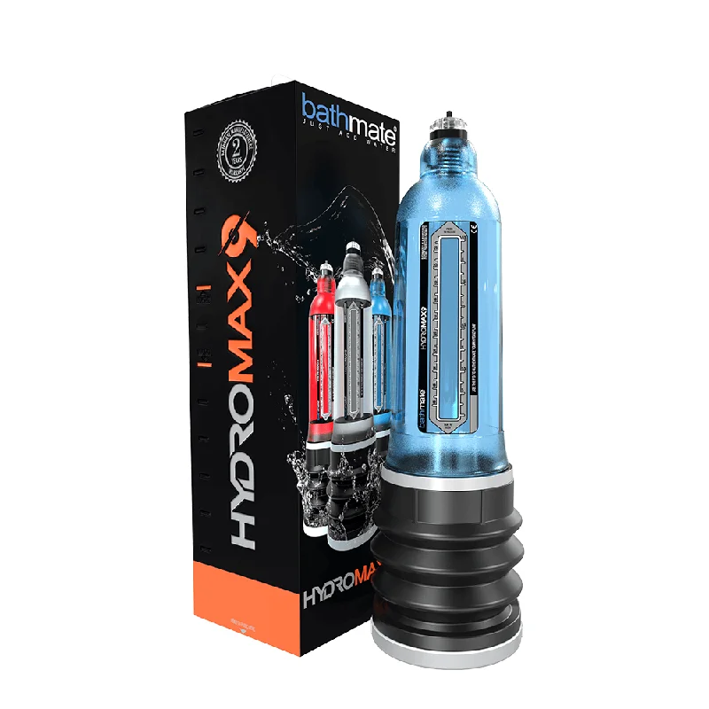 Bathmate Hydromax 9: Aqua Blue Penis Pump – 35% More Powerful, Clinically-Proven Safety, New Bellows Design