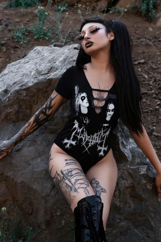 Mayhem Lace Up Bodysuit