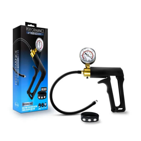 Performance Gauge Pump Trigger With Silicone Tubing and Silicone Cock Strap Black