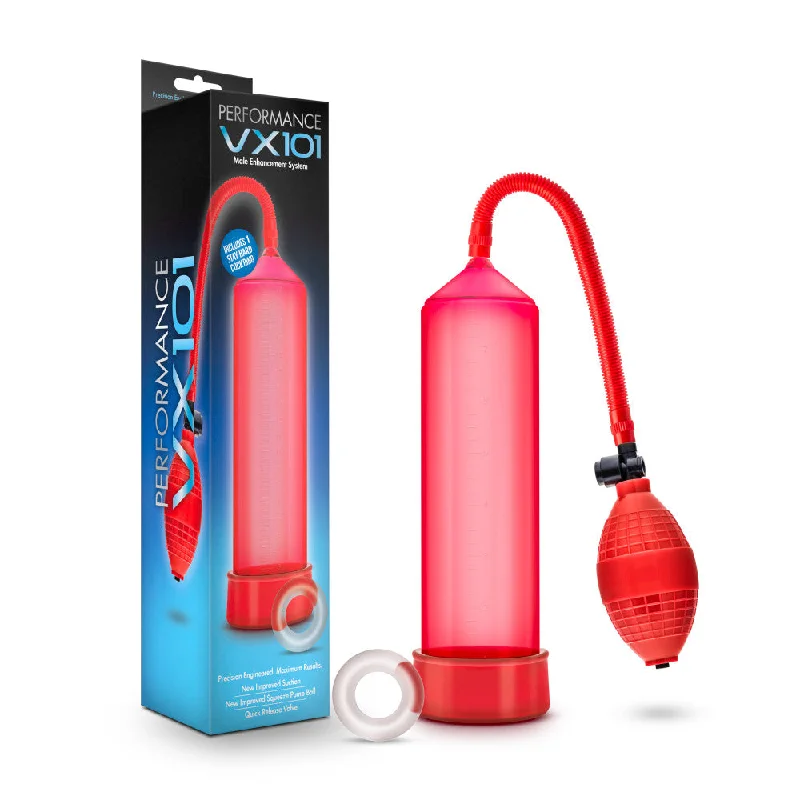 Performance By Blush® | VX101 Beginner's Male Enhancement Red Penis Pump