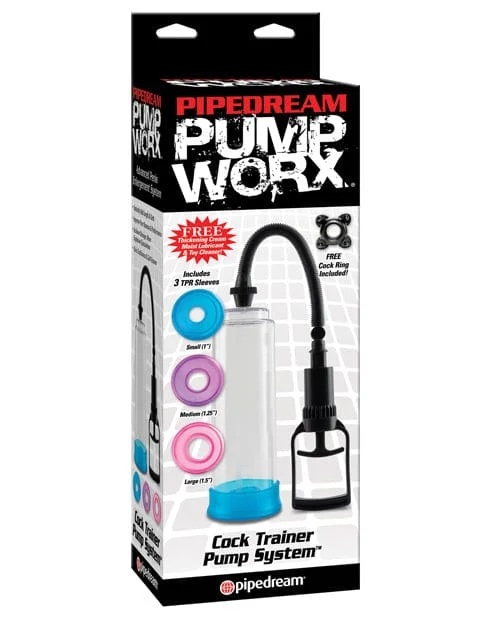 Pump Worx Cock Trainer Pump System with 3 TPR Sleeves