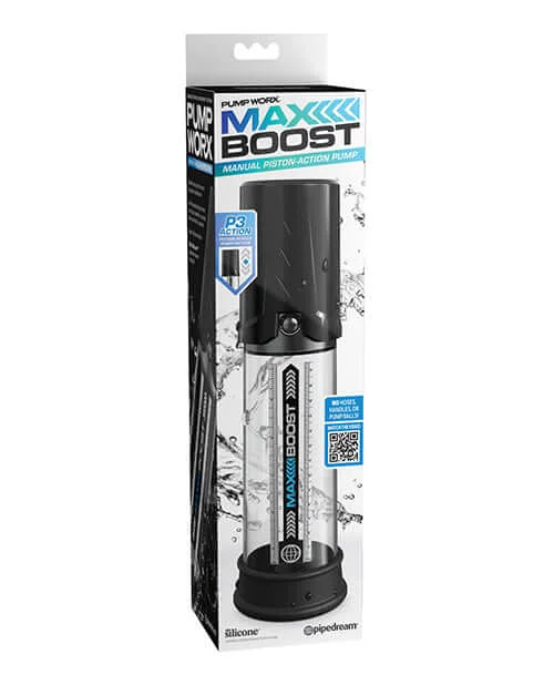 Pump Worx Max Boost Black/Clear by Pipedream Products