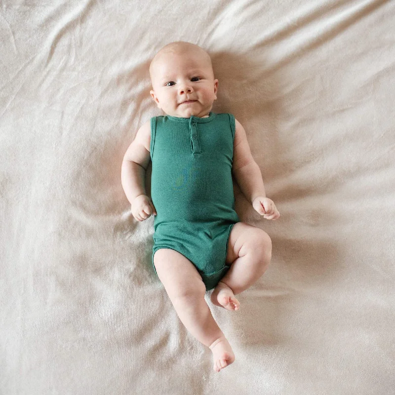 Sleeveless Bodysuit in Emerald