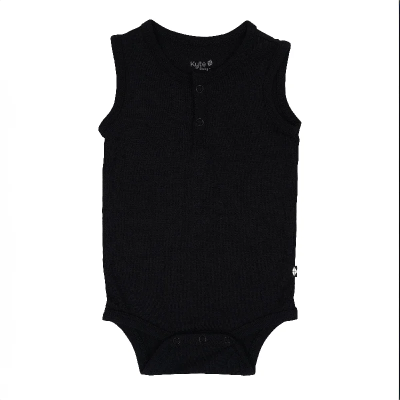 Sleeveless Bodysuit in Midnight