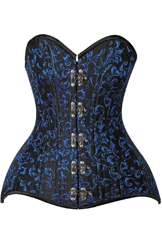 Top Drawer CURVY Brocade Double Steel Boned Corset