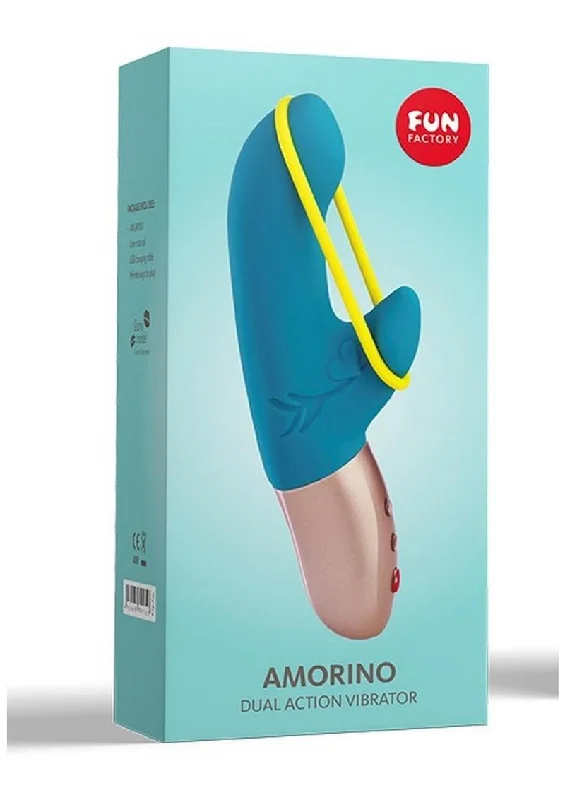 Amorino Silicone Vibrator with Clitoral Stimulator