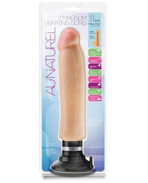 Blush Au Naturel 11" Magnum Vibrating Dong