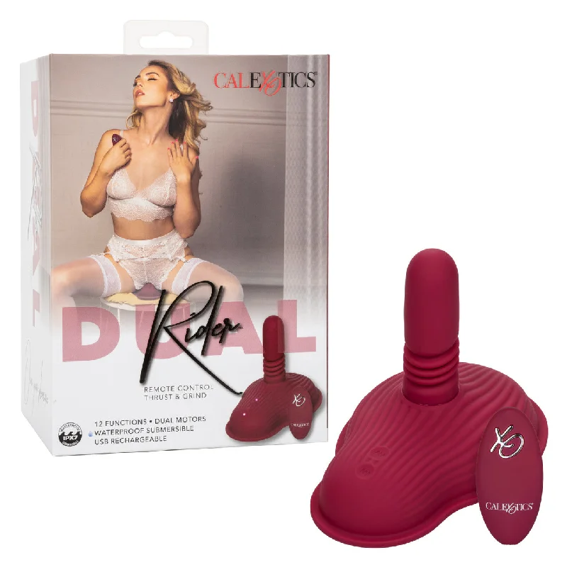 CaleXOtics DUAL RIDER Remote Control THRUST AND GRIND Thrusting Vibrator Red