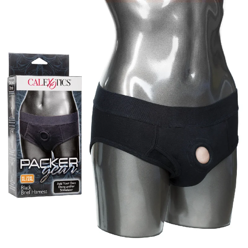 CaleXOtics Packer Gear BRIEF HARNESS XL/2XL Black