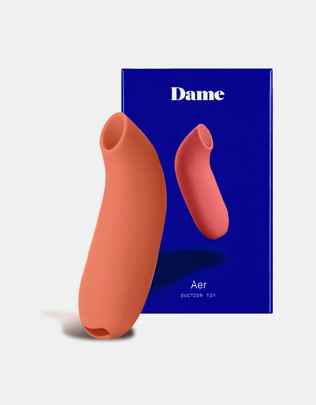 Dame AER Pressure Wave Suction Clitoral Stimulator Papaya