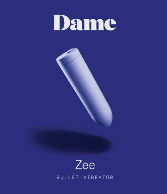 Dame ZEE Mini Bullet Vibrator Periwinkle Blue