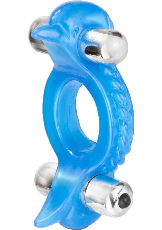 Double Dolphin Vibrating Cock Ring with Clitoral Stimulation