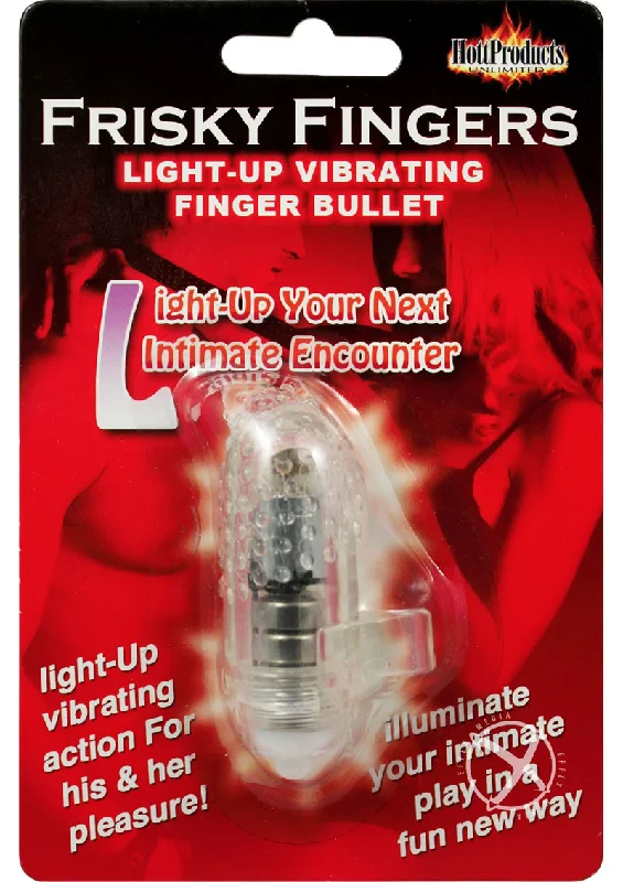 Frisky Fingers Light Up Vibrating Finger Bullet