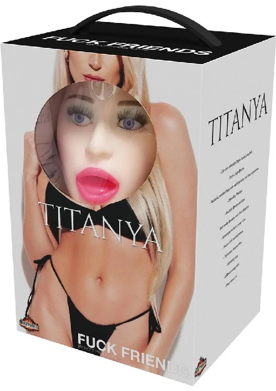 Fuck Friends Titanya Blow-Up Doll with Rechargeable Egg Kit