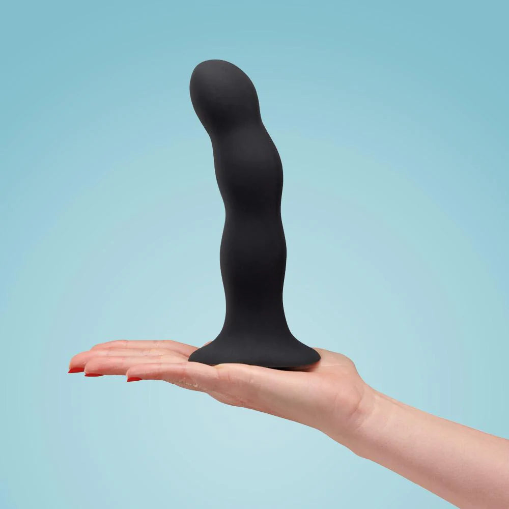 Fun Factory BOUNCER DILDO with 3 rotating ORGASM BALLS inside the shaft and Suction Cup includes FREE TOYBAG