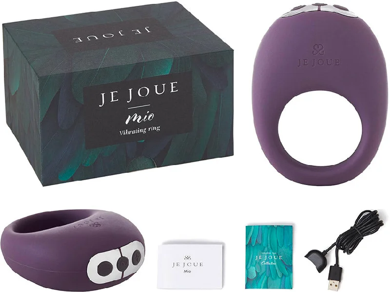 Je Joue Mio Premium Silicone Vibrating Rechargeable Cock Ring Purple