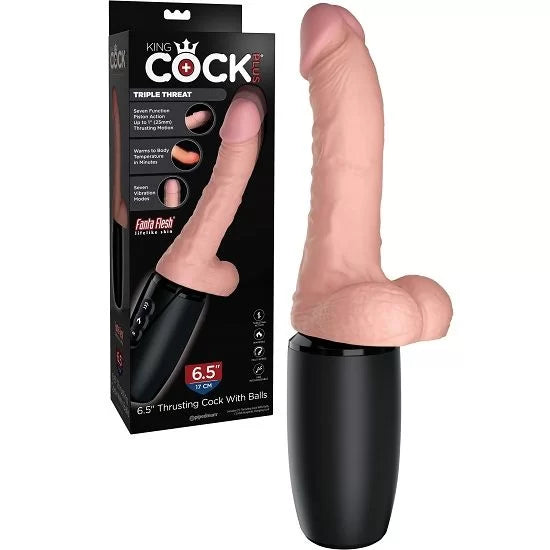 Pipedream King Cock Plus 6.5 inch THRUSTING COCK WITH BALLS