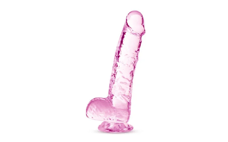 Naturally Yours 6" Crystaline Dildo Rose