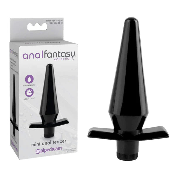 Pipedream Anal Fantasy Collection MINI ANAL TEAZER Black Vibrating Butt Plug