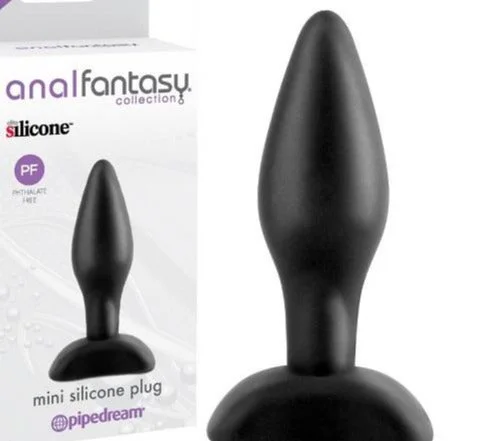 Pipedream Anal Fantasy Collection Mini Silicone Butt Plug 3 inch Black