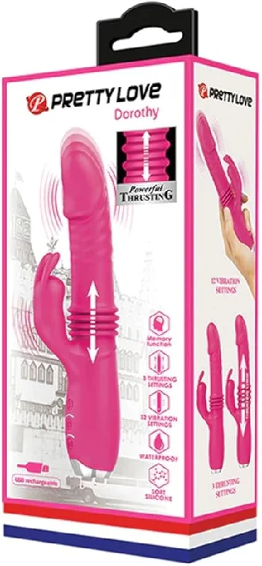 Pretty Love Dorothy PINK Thrusting Vibrating Rabbit Vibrator