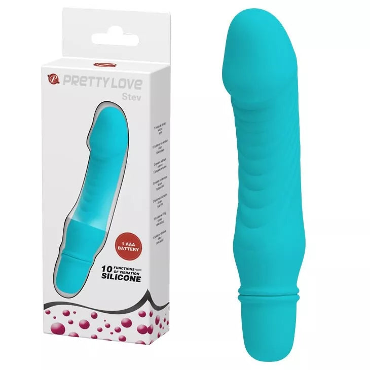 Pretty Love Stev G Spot Dildo Vibrator Tiffany Blue