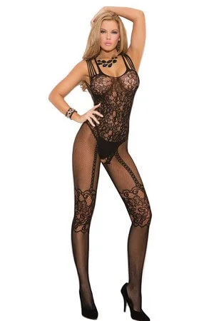 Queen Fishnet Fancy Bodystocking