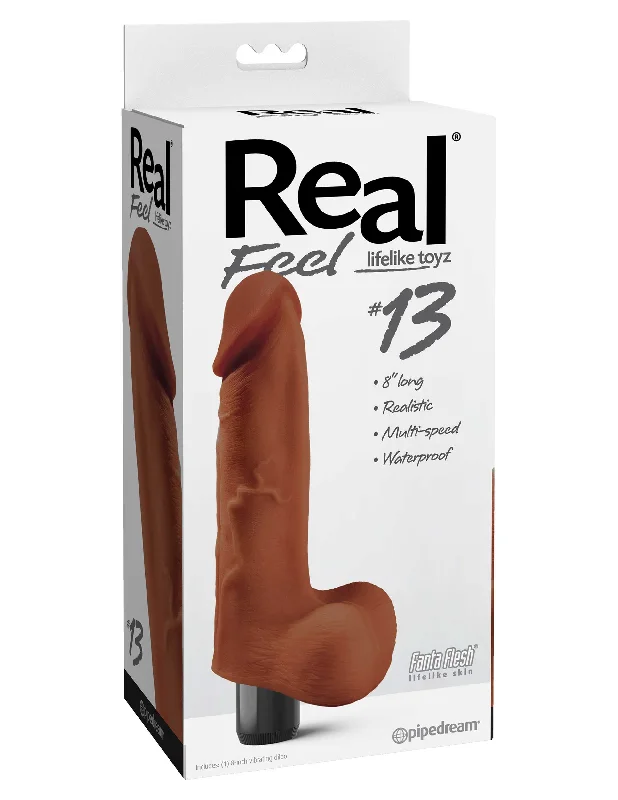 Real Feel No. 13 Long 8.5" Vibe Waterproof