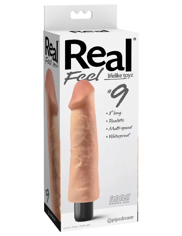 Real Feel No. 9 Long 9" Vibe Waterproof