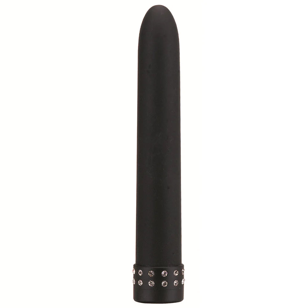 Seven Creations Diamond Silk Straight Vibrator Black