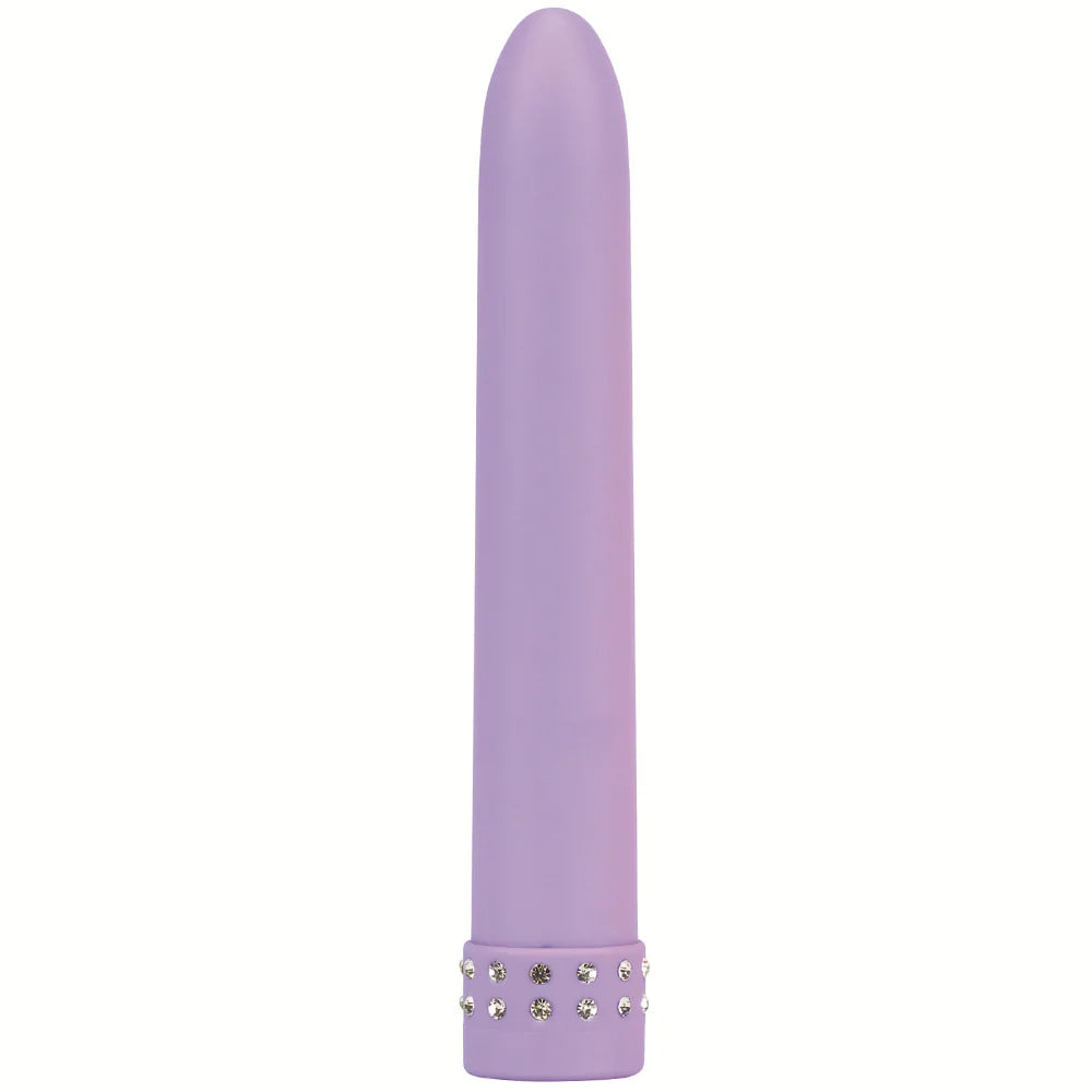 Seven Creations Diamond Silk Straight Vibrator Purple