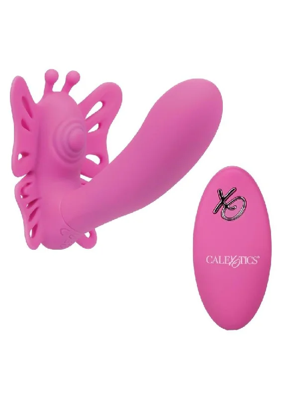 Venus Butterfly Pulsating Venus G Silicone Rechargeable Strap-On with Remote Control