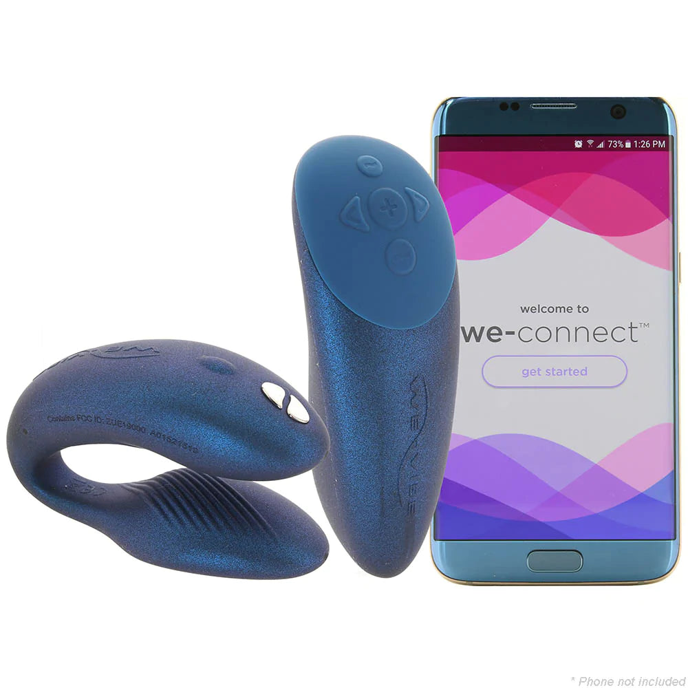 We Vibe CHORUS Couples Vibrator Remote and App Controlled Wearable Vibe Cosmic Blue