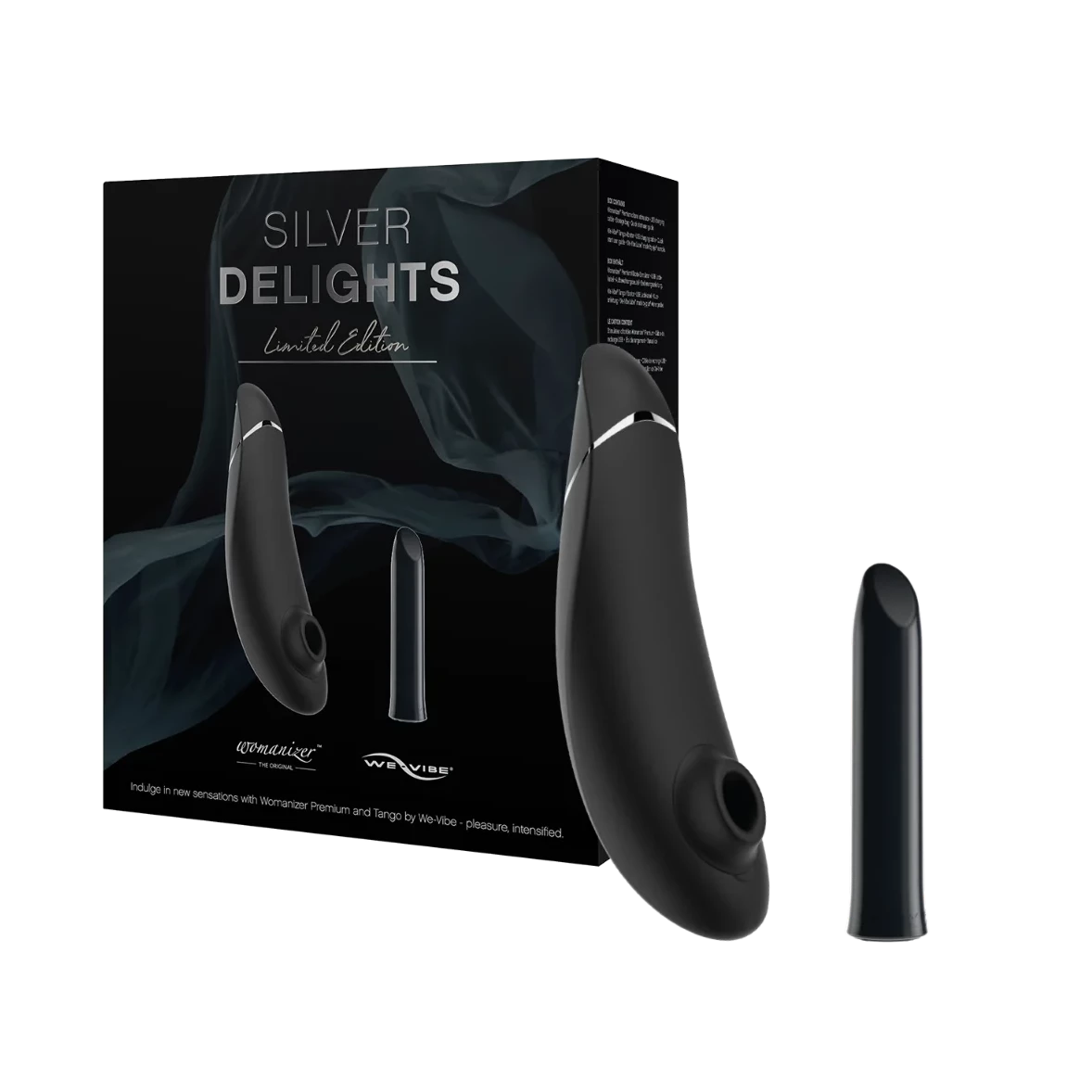 We Vibe SILVER DELIGHTS COLLECTION Limited Edition WOMANIZER PREMIUM + WE VIBE TANGO