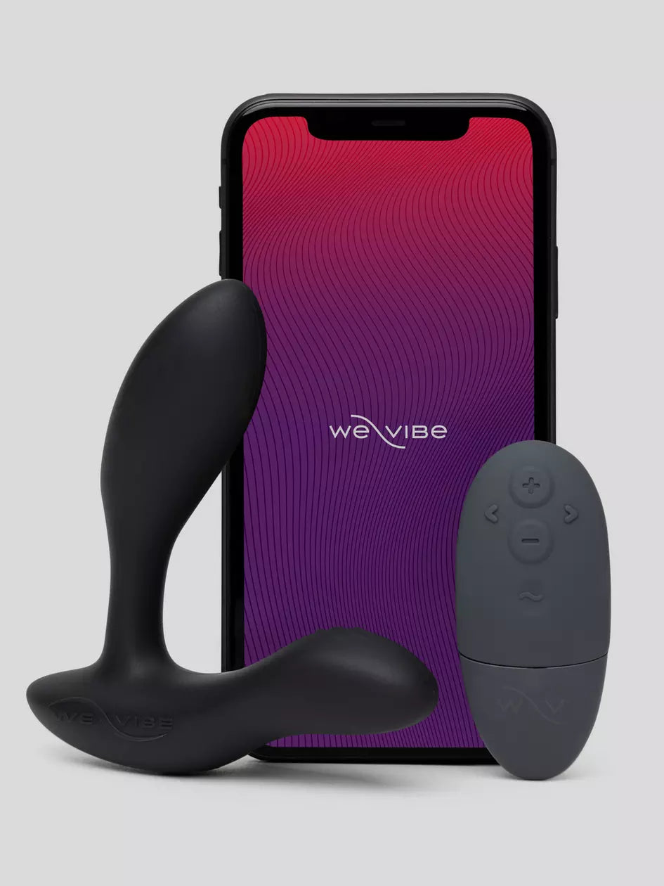 We Vibe VECTOR+ App and Wireless Remote Controlled Rechargeable Prostate Massager Black