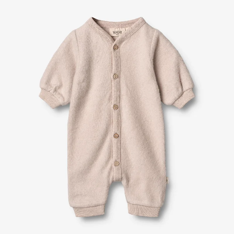 Wool Fleece Jumpsuit | Baby - pale lilac