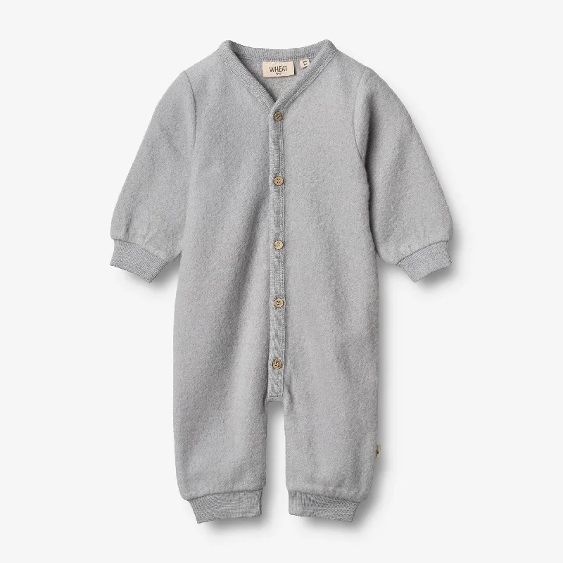 Wool Fleece Jumpsuit | Baby - winter sky