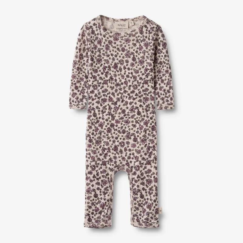 Wool Jumpsuit L/S Haven - autumn flowers