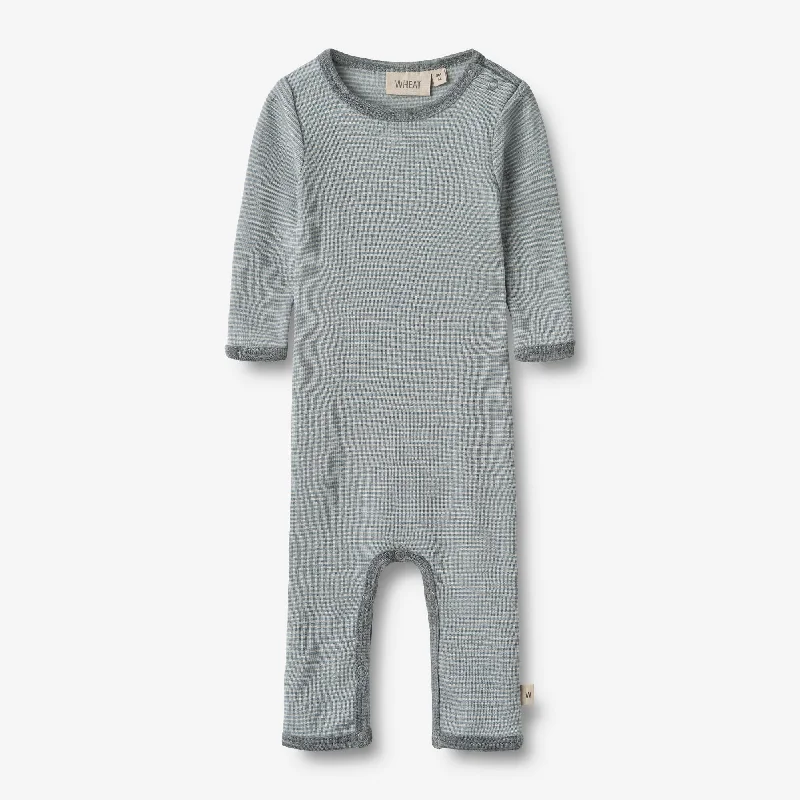 Wool Jumpsuit L/S Haven - cloudy sky stripe